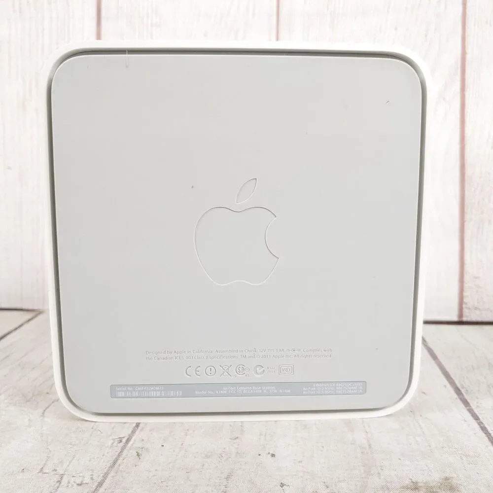 Apple AirPort Extreme Base Station A1408 802.11n Dual Band WiFi Router TESTED